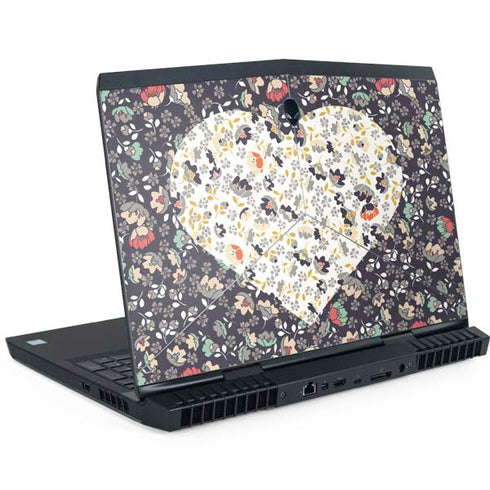 Floral Heart Dell Alienware Skin